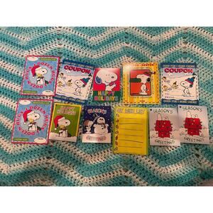 vintage retro charlie brown holiday tags